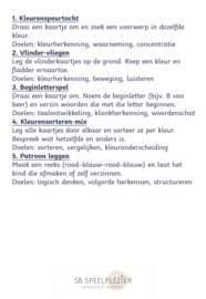 GRATIS Opdrachtkaartjes – Thema Kleuren – Set van 16  (PDF)
