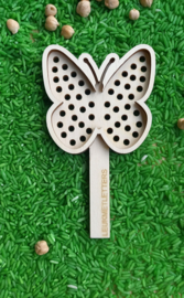Houten zeefje Vlinder