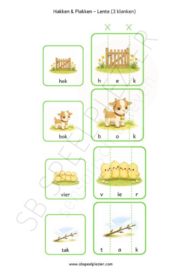 PDF Hakken en Plakken - Lente (3 klanken)