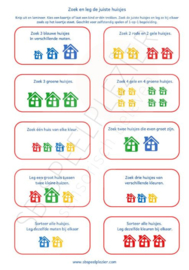 PDF Speel en Leerhuisjes (thema Bij mij thuis)