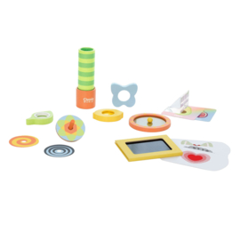 Classic World Optische Experimenten Houten Speelset, 16dlg