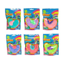 Magische Worm met Mini Wormen Diverse kleuren 50 gr.