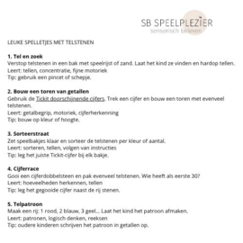 Gekleurde sorteer- en telstenen 100 st.