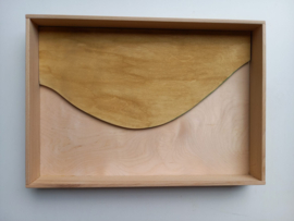 Houten Speelplateau Groen/Bruin