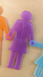 Tickit SiliShapes Mensfiguren 6 st. Rainbow