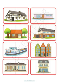 PDF Waar wil jij wonen? – Puzzelkaartjes met woonvormen (bij thema Bij mij thuis)