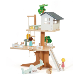 Classic World Houten Poppenhuis Boomhut, 31dlg