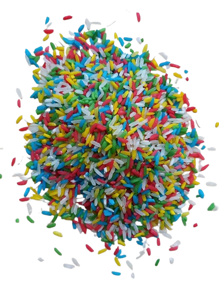 Speelrijst Kleurenmix 300 gr.
