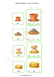 PDF Hakken en Plakken - Lente (3 klanken)