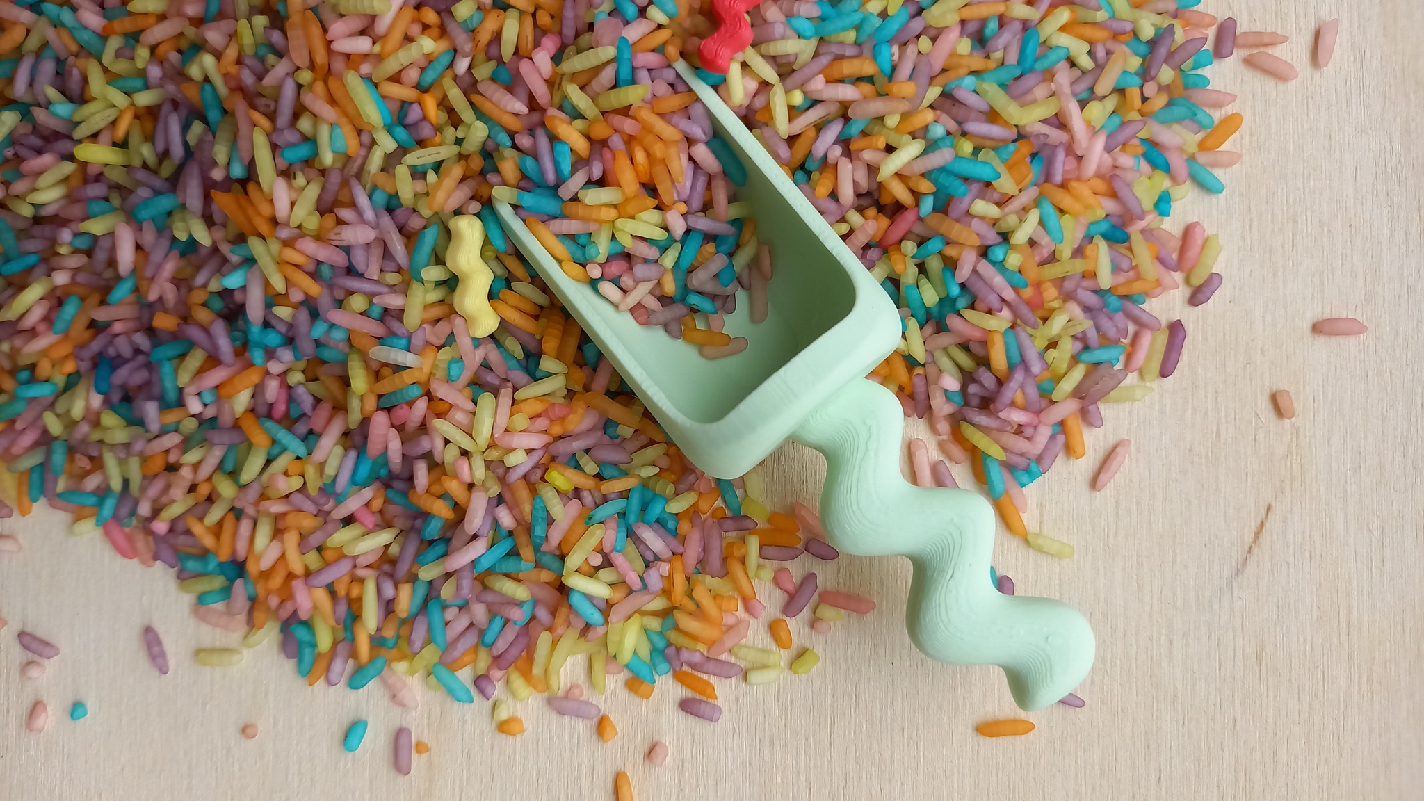 Grennn 'Wave' Schepje Pastel Groen