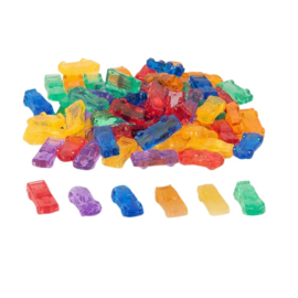 Tickit Doorschijnende Gekleurde Auto's  36  st. Rainbow