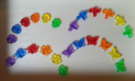 Tickit Doorschijnende Gekleurde Insecten 24 st. Rainbow
