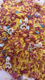 Speelrijst Girafjes Mix 300 gr.