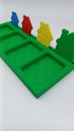 Sorteerstraatje met 4 Huisjes