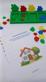 Sorteerstraatje met 4 Huisjes