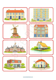 PDF Waar wil jij wonen? – Puzzelkaartjes met woonvormen (bij thema Bij mij thuis)