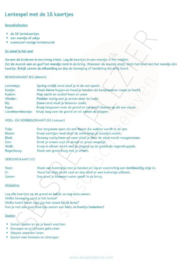 PDF Thema Lente – Set van 16 kaartjes  met 15 activiteiten