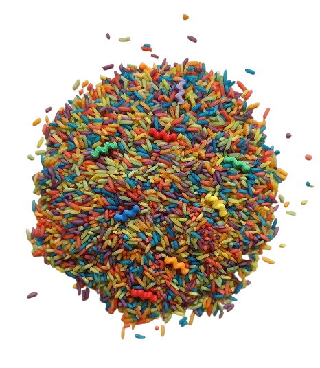 Grennn 'Wave' Speelrijst Regenboog 750 gr.