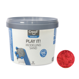 Creall Play It  Kinetisch Speelzand Rood, 750gr.