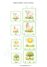 PDF Hakken en Plakken - Lente (3 klanken)