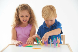 Tickit SiliShapes Mensfiguren 6 st. Rainbow