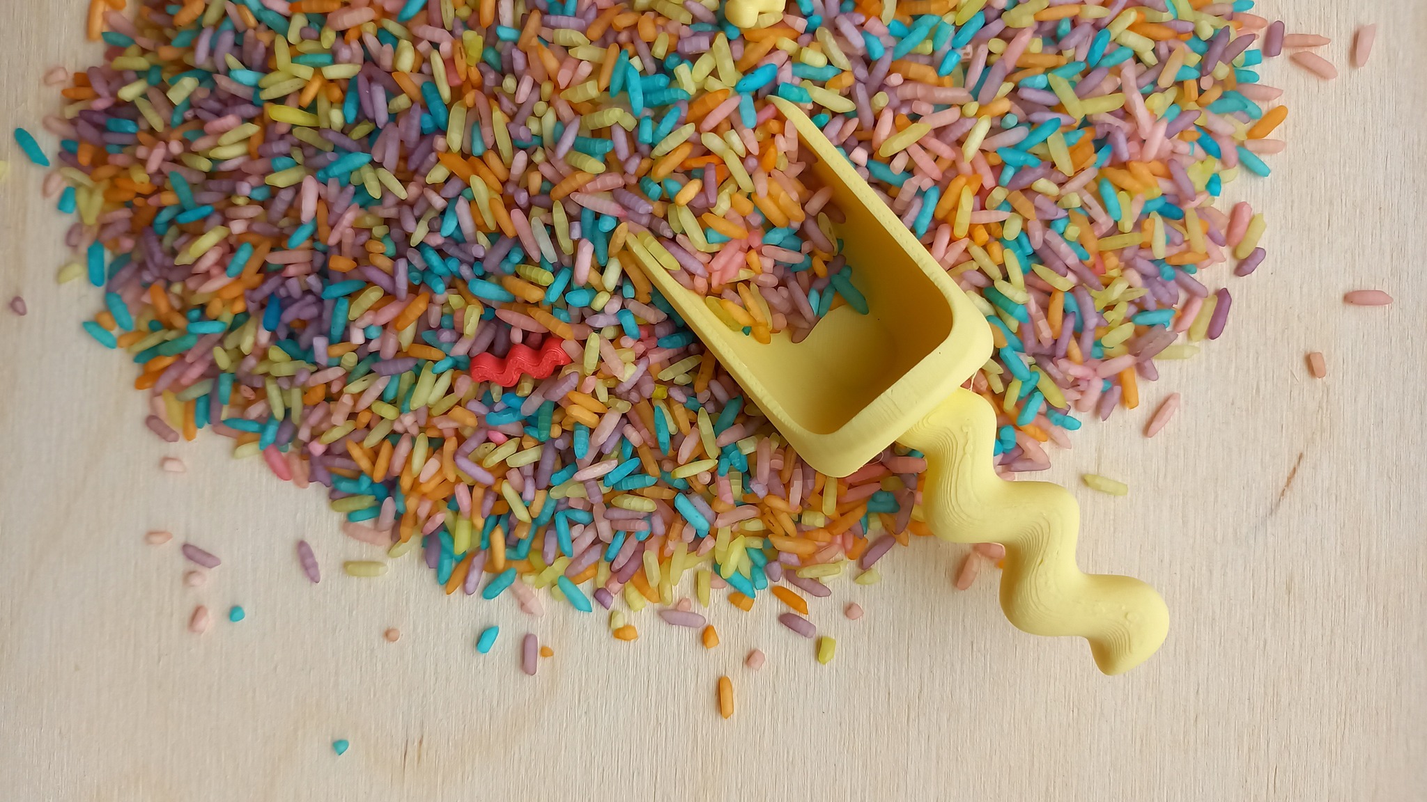 Grennn 'Wave' Schepje Pastel Geel
