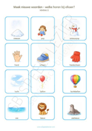 PDF Maak nieuwe woorden - Samenstellingen 72 kaartjes
