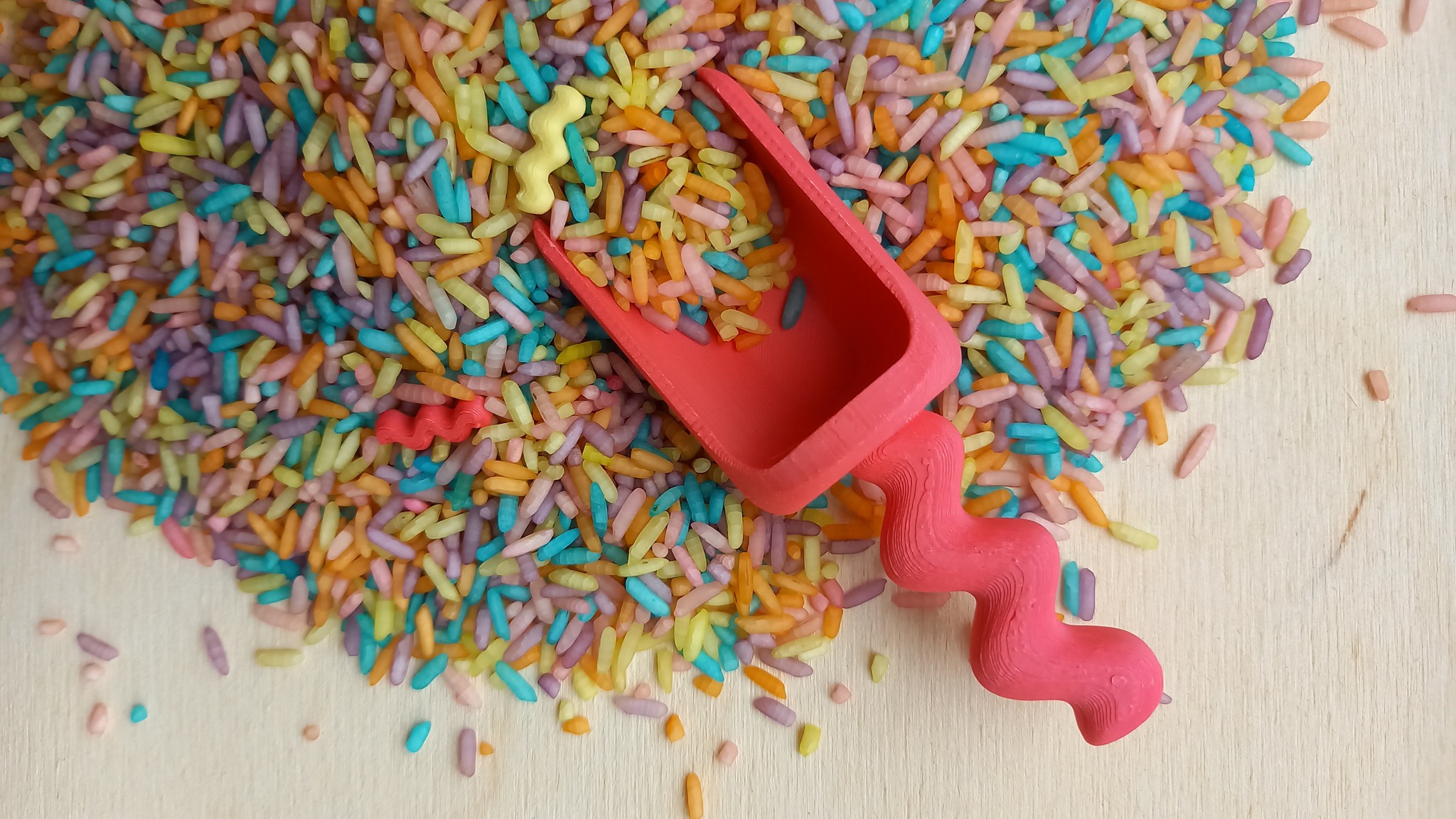 Grennn 'Wave' Schepje Pastel Rood