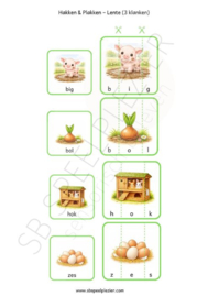 PDF Hakken en Plakken - Lente (3 klanken)