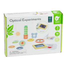 Classic World Optische Experimenten Houten Speelset, 16dlg
