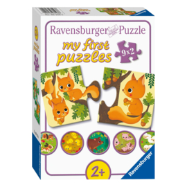 Dieren en hun Kleintjes Puzzels