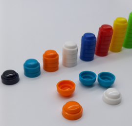 Gekleurde sorteer- en telstenen 100 st.