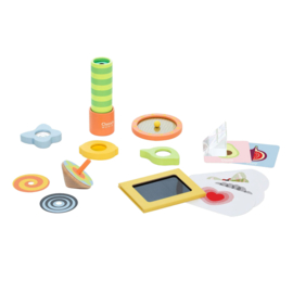 Classic World Optische Experimenten Houten Speelset, 16dlg