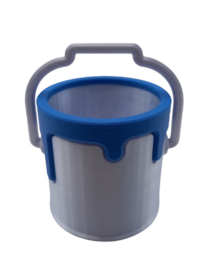 Emmertje met verfspetters in Geel, Blauw, Groen of Rood Thema Kunst