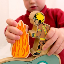 Lanka Brandweerman Rennend