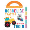 B-keusje: Voelboek Voertuigen - Hobbelige Tractor, Glanzende Trein