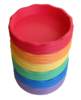 Grennn 'Wave' Regenboogbakjes set 6 st.