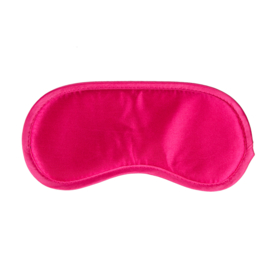 Roze satijnen oogmasker