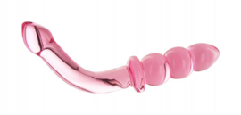 Hamsa Glazen G-Spot/P-Spot Dildo - Roze