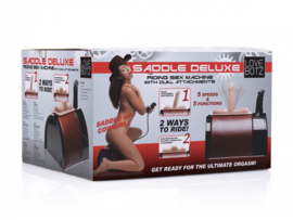 The Saddle Deluxe Sex Machine Met 2 Opzetstukken