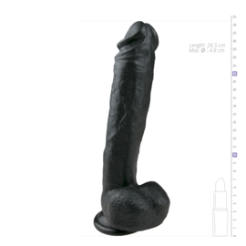 Realistische Dildo Met Balzak - 26,5 cm