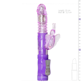 Stotende Butterfly Vibrator - Paars