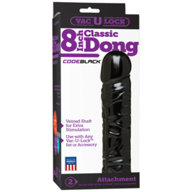 CodeBlack - Classic Dildo - 8" / 20 cm