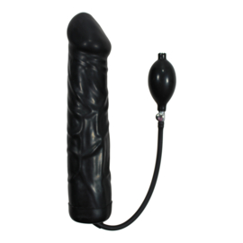 Black Giant Latex Opblaasbare Dildo