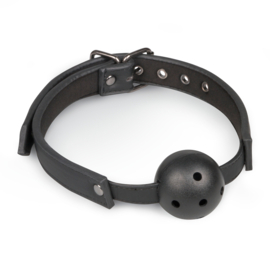 Ball gag met PVC bal - zwart