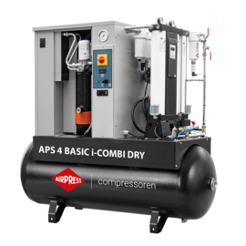 Airpress shroefcompressor APS 4 Basic i-Combi Dry met adsorptiedroger