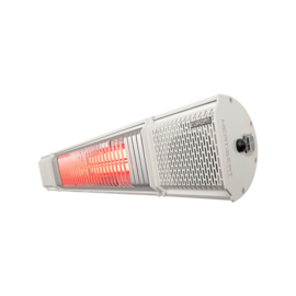 Eurom | Hangende Terrasverwarming | Elektrisch | Heat and Beat Wit | 2000W | 20m² | Golden Amber | Afst. & dimmer | +Bluetooth Speakers | 334593