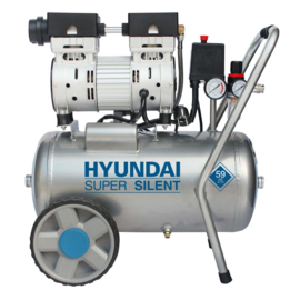 Hyundai Geluidsarme olievrije zuigercompressor 24L 230V - 8 bar - semi pro