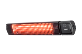 Eurom | Hangende Terrasverwarming | Elektrisch | Golden 2200 Comfort RCD Black | 2200W | 20m² | Afst. & Dimmer | Golden halogeen | 334852