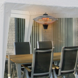 Eurom | Hangende Terrasverwarming | Elektrisch | Partytent Heater 2100 | 900-1200-2100W | 19m² | Carbon | 336108